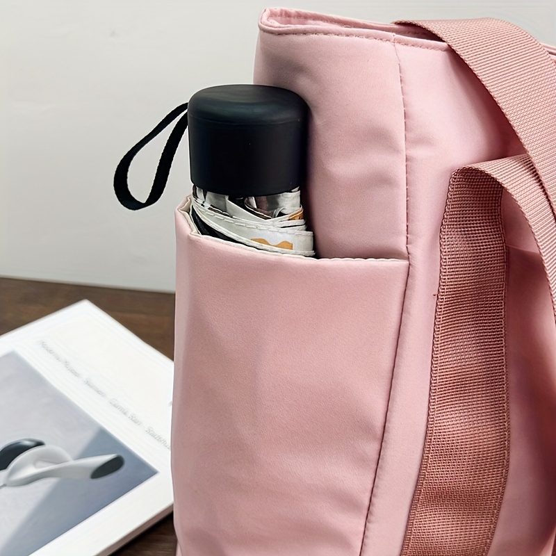 casual shoulder bag for men and women large capacity tote bag student bookbag details 5