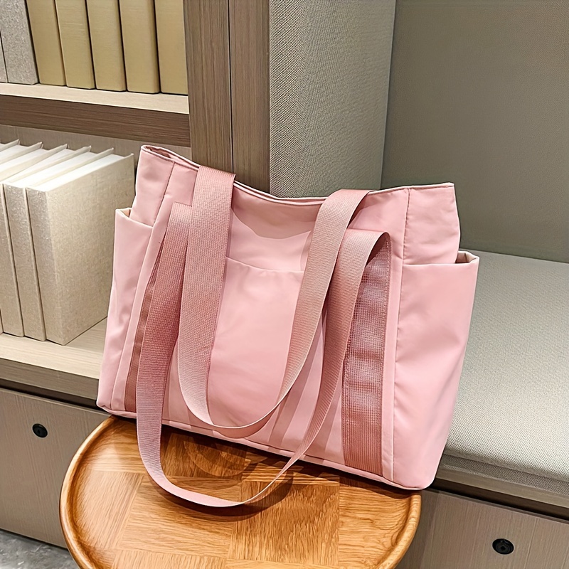 casual shoulder bag for men and women large capacity tote bag student bookbag details 6