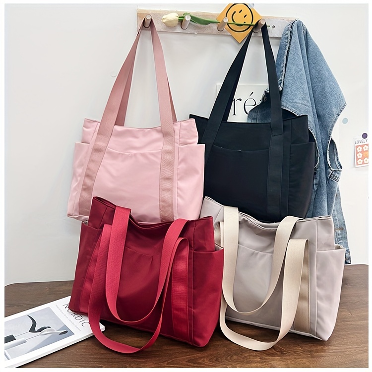 casual shoulder bag for men and women large capacity tote bag student bookbag details 10