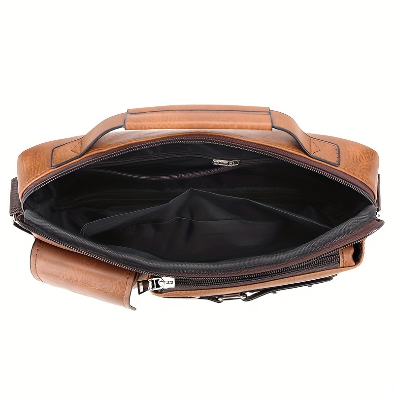 1pc mens messenger bag business satchel crossbody casual bag details 3