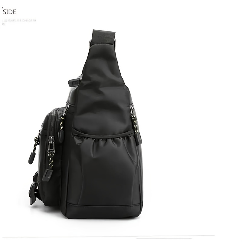 mens multi layer messenger bag large capacity shoulder bag waterproof and wear resistant crossbody bag details 5