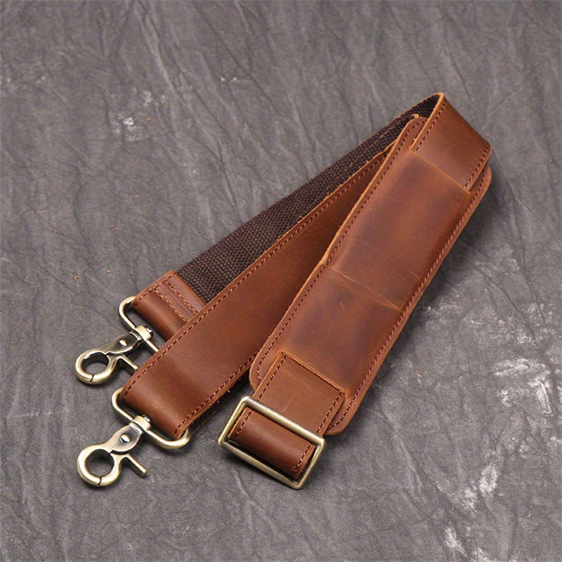 1pc mens genuine leather travel bag top layer cowhide crossbody bag large capacity duffle bag vintage hand held gym bag christmas halloween thanksgiving day gift details 10