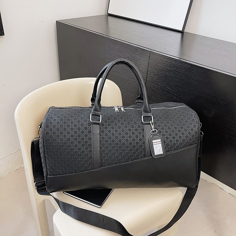 1pc Men s Large Capacity Handbag, Simple Trendy Duffle Bag (Random Zipper Direction) details 0
