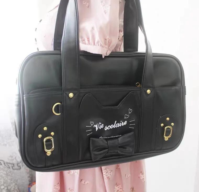 Vintage Cute Cat Tote Bag, Portable Large Capacity Shoulder Bag, Versatile Underarm Bag For Commuting details 8