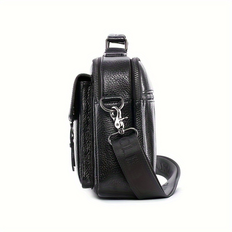 Vintage Multi Layer Crossbody Bag, Genuine Leather Shoulder Bag, Retro Handbag & Pruse For Business Trip details 12