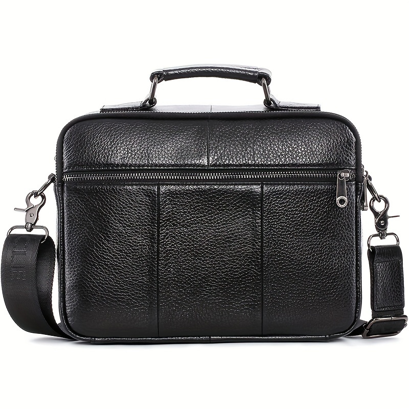 Vintage Multi Layer Crossbody Bag, Genuine Leather Shoulder Bag, Retro Handbag & Pruse For Business Trip details 14