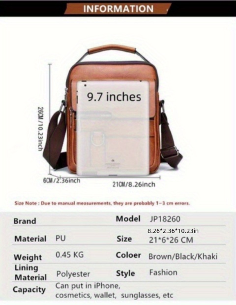 luxury brand men-luxury brand men crossbody messenger bags business casual handbag male pu shoulder bag large capacity details 2