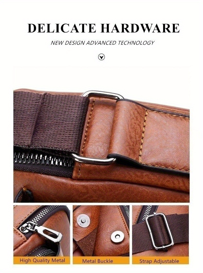luxury brand men-luxury brand men crossbody messenger bags business casual handbag male pu shoulder bag large capacity details 4